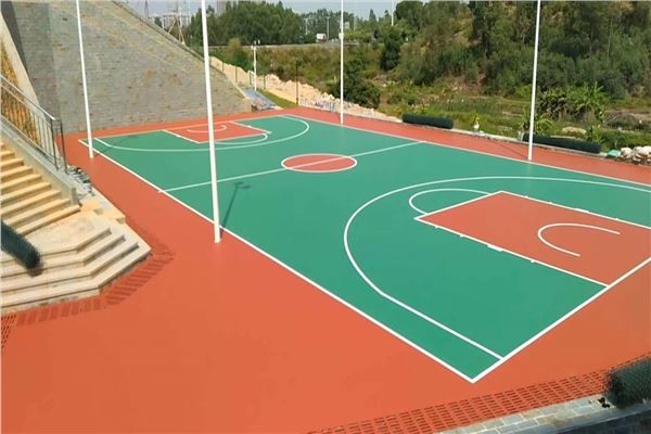 山東矽PU籃球場環保材料